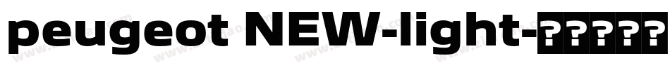 peugeot NEW-light字体转换